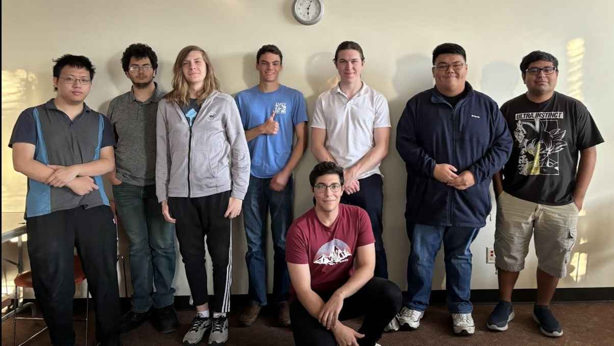 An image of ACM members from Fall 2023 partaking in the NASA SUITS challenge.
